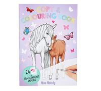 Depesche 12179 Miss Melody-Libro de calco con 24 Motivos de Caballos y una Hoja de Papel Transparente Cada uno para Calcar, Multicolor