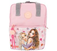 Depesche 12263 TOPModel Happy Together - Mochila rosa con diseño de modelo y estampado sonriente, bolsillo con correas ajustables para el hombro, multicolor