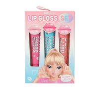 Depesche 12350 TOPModel - Juego de brillo de labios Beauty and Me, para niños con 3 brillos de labios agradablemente perfumados en tonos rosa