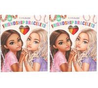 Depesche 12370 TOPModel - Set DIY pulseras de la amistad para hacer pulseras y colgantes, set de manualidades con hilo de algodón en 12 colores e instrucciones (Paquete de 2)