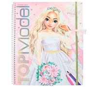 Depesche 12393 Create Your TOPModel Wedding Special - Libro de Pegatinas con 60 páginas para diseñar Bonitos Conjuntos, Incluye Hoja Pegatinas, Plantilla y muestras Tela
