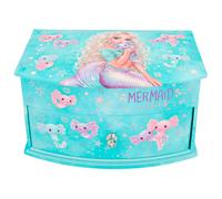 Depesche 12440 TOPModel Mermaid - Joyero pequeño en Turquesa con Motivo de Siren