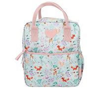 Depesche 12572_A Princess Mimi Wild Forest - mochila en verde y rosa con animales del bosque, bolsa cremallera