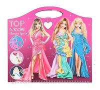 Depesche 12577 TOPModel Create Your Glamour Special - Libro para Colorear con 52 páginas diseñar Conjuntos glamurosos, en Espiral Modelos preimpresos, Incl. Accesorios