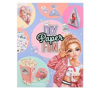 Depesche 12581 TOPModel Cutie Star - Libro Creativo DIY Paper Fun con 32 Coloridas páginas para Crear y diseñar Cartas, Postales Mucho más. Incluye 8 Hojas de Pegatinas