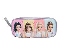 Depesche 12593 TOPModel Snap Shots - Estuche de 4 Compartimentos con Trabillas y un Bolsillo de Malla en la Parte Posterior, Color Lila, Color Lila., Playful