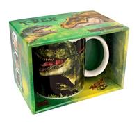 Depesche 12613 Dino World New Magic Efecto térmico y Motivo de Dinosaurio, Taza de Porcelana, Capacidad Aprox. 320 ml, Multicolor