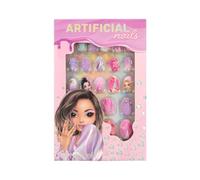 Depesche 12686 TOPModel Beauty and Autoadhesivas con Muchos diseños y Motivos, 24 uñas postizas Puntiagudas de Diferentes tamaños, Corazones, Multicolor, 1 stück (1er Pack)