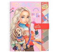 Depesche 12725 TOPModel - Libro para Colorear Special Design Book, con Plantillas, Hoja de Patrones y Muchos Accesorios, Aprox. 29,5 x 23,7 1,5 cm