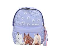 Depesche 12761 Miss Melody Mochila en Azul Ahumado, con Motivo de Caballo y Bandana, Bolso con Correas Ajustables para el Hombro, diseño, Multicolor (0012761)