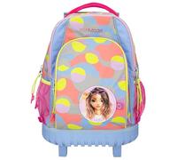 Depesche 12770 TOPModel Flash Trolley con Motivo de Modelo y Colorido Estampado gráfico de Material Reflectante, Mochila Escolar con asa telescópica y Ruedas, Multicolor