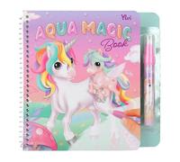 Depesche 12802 Ylvi - Libro para colorear Aqua Magic con motivos de princesas ocultas, libro creativo con 5 páginas repintables y un lápiz de agua
