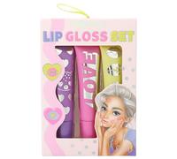 Depesche 12807 TOPModel Beauty and Me-Set Labios con diseño de Modelo para niños, 3 Brillos en Tonos Rosa con Fragancia afrutada, Multicolor