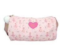 Depesche 12865 Princess Mimi Bunny Ballet - Bolsa de deporte en rosa, con bailarinas y conejitos, bandolera enrollable con correa ajustable