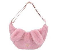 Depesche 12866 Princess Mimi Bunny Ballet - Bandolera pequeña en rosa, con peluche, orejas y cara de conejita, bolso con bandolera ajustable