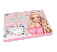 Depesche 12881 TOPModel Kitty y Doggy-Set de rotulación a Mano con diseño de Perros y Gatos, Incl. artículos de papelería, Sobres, Pegatinas, Sellos y Mucho más, Papel Plástico, Multicolor, 1 Piece