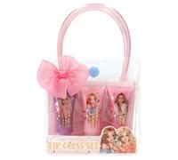 Depesche 12887 TOPModel Velo Fleur-Set Labios con diseño de Modelo para niños, 3 Brillos en Tonos Rosa con fragancias afrutadas, Multicolor