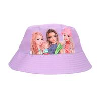 Depesche 12917 TOPModel Joy - Sombrero de pescador en morado y rosa, con motivo de modelo, apto para invertir y llevar por ambos lados