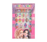 Depesche 12945 TOPModel Joy - Uñas artificiales autoadhesivas, varios diseños, 24 uñas artificiales en varios tamaños