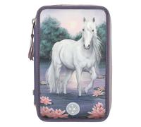 Depesche 12947 Miss Melody 3 Compartments Filled in Purple, with LED, Water Lili