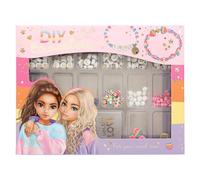 Depesche 12959 TOPModel - Juego de Pulseras DIY para Hacer bisutería con Cuentas, Juego de bisutería con Varias Cuentas, Colgante de Oro y Mucho más.