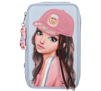 Depesche 13010 TOPModel Team Teddy - Filled 3-compartment pencil case in light b