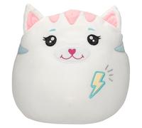 Depesche 13040 Ylvi Swoppies-Gato Blanco, con Efecto Luminoso, Rayo y Orejas Puntiagudas, Peluche de 20 cm de Altura Aprox, Multicolor, One Size
