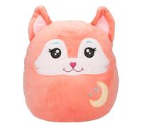 Depesche 13043 Ylvi Swoppies-Zorro Color Naranja, con Efecto fosforescente, Luna y Orejas Puntiagudas, Peluche de Aprox. 20 cm de Altura, Multicolor, One Size