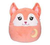 Depesche 13048 Ylvi Swoppies - Peluche de Zorro en Naranja, Efecto Luminoso, Luna y Orejas Puntiagudas, Aprox. 30 cm