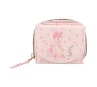 Depesche 13053 Princess Mimi Bunny Ballet - Billetero en rosa, con motivo de modelo y mariposas, billetero con compartimentos para monedas, billetes y tarjetas