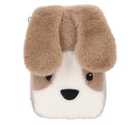 Depesche 13127 Princesa Mimi Milo - Estuche de 2 Compartimentos en Color Rosa, con Motivo de Perro y Orejas Flexibles, Estuche con lápices de Colores, Regla, Tijeras y Mucho más.