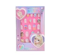 Depesche 13145 TOPModel-Beauty and Aurora, Autoadhesivas, en Bonitos diseños, 24 uñas Artificiales en Varios tamaños, Multicolor, One Size