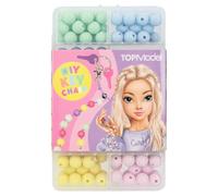 Depesche 13161 TOPModel - Juego de llaveros DIY, Cuentas en 8 Colores, Incl. Cintas, llaveros y Mucho más, para el diseño Creativo de Colgantes