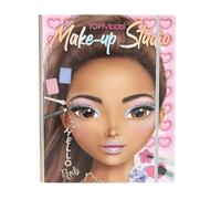 Depesche 13164 TOPModel - Carpeta Creativa de Maquillaje, con Motivos de Modelos para autodiseño, Incl. Paleta de Maquillaje y Pinceles