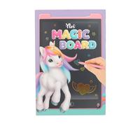 Depesche 13183 Ylvi Mágico Rosa para Escribir y Colorear con bolígrafo Incorporado, Tablero electrónico con Pilas Incluidas, Multicolor