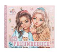 Depesche 13199 TOPModel Team Teddy Mejores Color Rosado, con Motivo de Modelos, Libro 108 páginas para Escribir a Tus Amigas, Multicolor, One Size