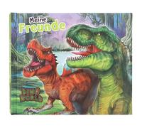 Depesche 13201 Dino World Motivos de Dinosaurios y Arco Iris, Libro de la Amistad con 108 páginas para Escribir y Decorar, Multicolor
