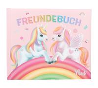 Depesche 13202 Ylvi Rosa, con Motivo de Unicornio y Arco Iris, Libro de la Amistad con 108 páginas para Escribir y Decorar, Multicolor