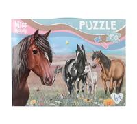 Depesche 13205 Miss Melody-Puzzle 100 Piezas, con detallado Motivo de Caballo, disposición Aprox. 58 x 40 cm, en Estuche de cartón con asa de Transporte, Multicolor, One Size