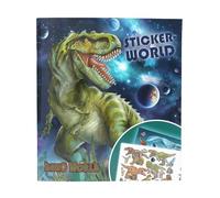 Depesche 13208 Dino World Galaxy-Libro 20 diseñar geniales Motivos de Dinosaurios, Incluye 3 Pegatinas a Doble página, Paper, Multicolor, One Size