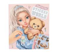 Depesche 13209 TOPModel Team Teddy - Libro de Pegatinas con 20 páginas de Fondo ilustradas para diseñar tú Mismo, Incl. 3 Pegatinas a Doble página