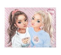 Depesche 13223 TOPModel Team-Caja de papelería Peluche, diseño de Estrellas, Color Rosa, Multicolor