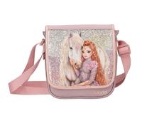 Depesche Kleine Umhängetasche 13295 TOPModel Viva pequeña en Violeta, con Motivo Modelo, Caballo y Purpurina, Bolso con Bandolera Ajustable, Multicolor, One Size