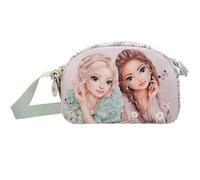 Depesche 13312 TOPModel Summer Feeling - Bandolera pequeña en color rosa, con motivo de modelo y estampado de flores, bolso de mano con correa ajustable