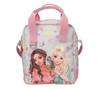 Depesche 13327 TOPModel Juicy - Bolso bandolera en color crema y rosa, con diseño de monos y patrón colorido, bolso con correa ajustable, Rosa., Mittelgroße, Casual