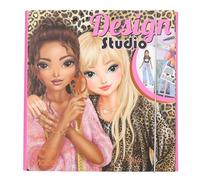 Depesche 13345 CREA tu TOPModel-Libro para Colorear Estudio de diseño, con 30 páginas para diseñar Motivos de Modelos, Incl. Pegatinas, Plantilla y Mucho más, Multicolor