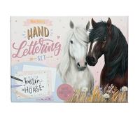 Depesche 13433 Miss Melody-Buzón Handlettering en diseño de Caballo, Set de Escritura Incl. artículos de papelería, Sobres, Pegatinas, bolígrafos y Mucho más, Multicolor, One Size