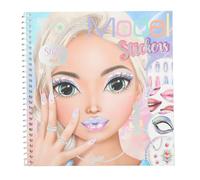 Depesche 13437 TOPModel Face Dress Me Up-Libro 24 páginas de Retratos de Modelos preimpresos para diseñar tú Mismo, Incl. 7 Hojas de Pegatinas, Paper, Multicolor, One Size