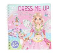 Depesche 13439 TOPModel Dress Me Up Fantasy-Libro 24 páginas preimpresas para diseñar tú Mismo, Incl. 11 Hojas de Pegatinas, Multicolor, 18 x 17,5 x 1,2 cm