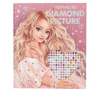 Depesche- Create Your Diamond 13482 TOPModel Dress Me Up-Libro de Pegatinas con 10 páginas para adornar, Incluye Piedras Brillantes para Pegar, Multicolor